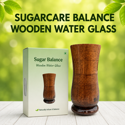 Sugar Balance Wooden Water Glass