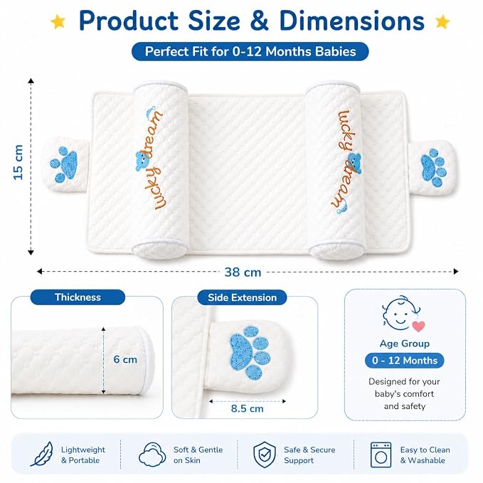 Adjustable Baby Head Support Pillow