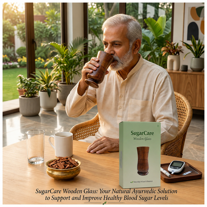 Sugar Balance Wooden Water Glass